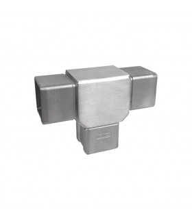 Connecteur Té de tubes carrés 40 x 40mm en INOX 316 