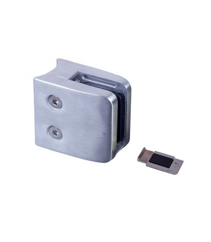Pince à verre 45mm en INOX 316 pour poteau en tube Ø42,4mm