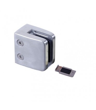 Pince à verre carrée 45mm en INOX316 pour plat