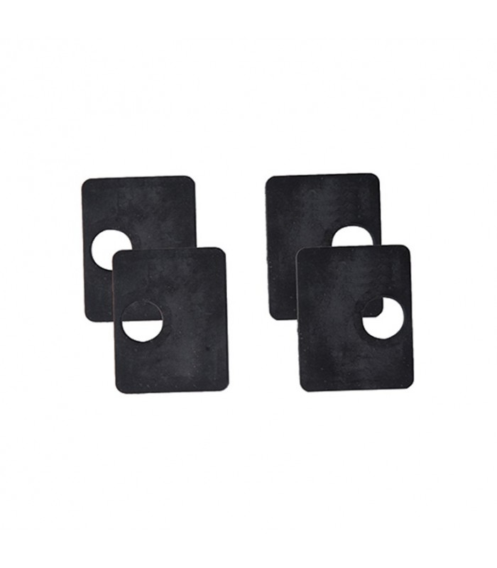 Lot de 4 caoutchoucs pour pince à verre d'angle carrée 12,76mm 