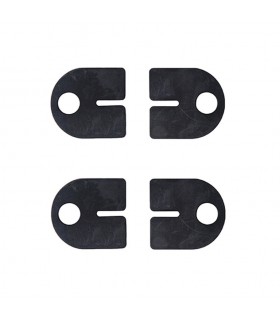 Lot de 4 caoutchoucs pour pince à verre d'angle arrondie 10,76mm 