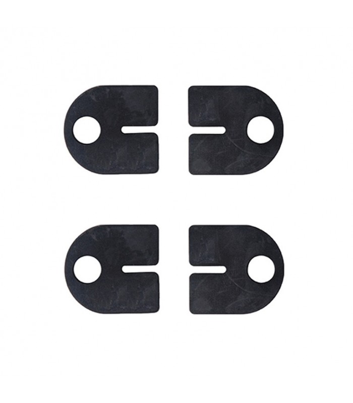 Lot de 4 caoutchoucs pour pince à verre d'angle arrondie 10,76mm 