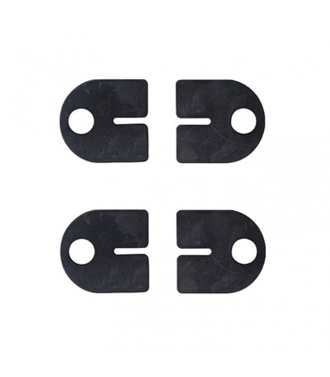 Lot de 4 caoutchoucs pour pince à verre d'angle arrondie 12,76mm