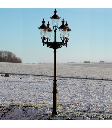 Réverbère 5 luminaires faubourg 3,75m