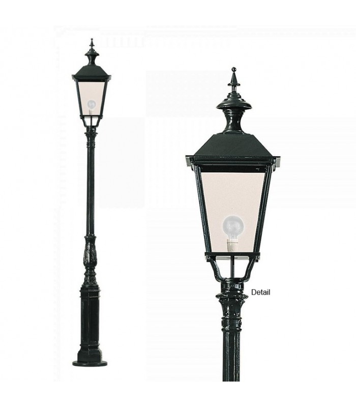 Lampadaire DRESDEN sur poteau hauteur totale 290cm