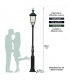 Lampadaire DRESDEN sur poteau 2,90m