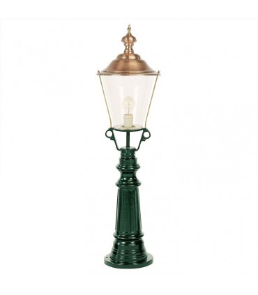 Luminaire extérieur TIMOR cuivre rond sur pied 105cm