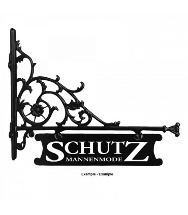 Enseigne en drapeau pour commerce 65cm