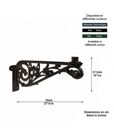 Console GOES pour luminaire - 38cm