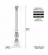 Poteau KS3 pour luminaire - 126cm