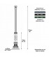 Poteau V2 pour luminaire - 175cm