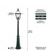 Lampadaire MAASEICK sur potelet 151cm