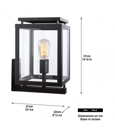 Luminaire DE VECHT contemporain en applique H35cm