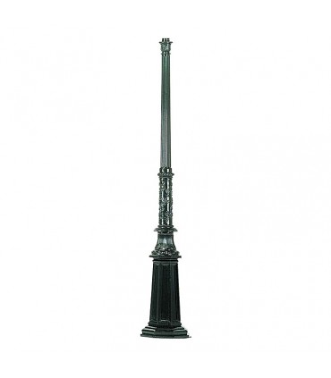 Réverbère TORONTO 5 points lumineux sur poteau. H450cm