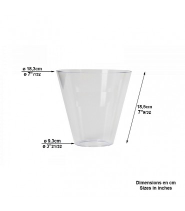 Vitre en plexiglass pour luminaire rond K4B. 