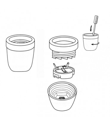 Douille en porcelaine E27 M17. 