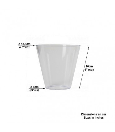 Vitre en verre pour luminaire rond M29. 