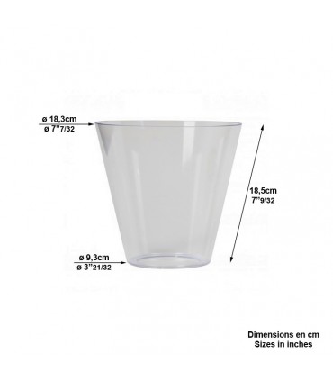Vitre en verre pour luminaire rond K4B. 