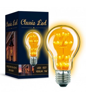 Ampoule rustique LED 1 watt. 105lumen.