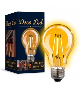 Ampoule Déco E27 LED 3 watt. 250lumen.
