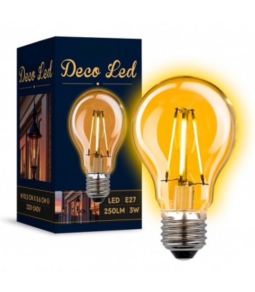 Ampoule Déco E27 LED 3 watt. 250lumen.