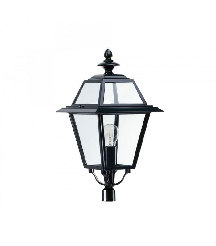 Lanterne vitrée carré K14A hauteur 47cm livrée sans pied