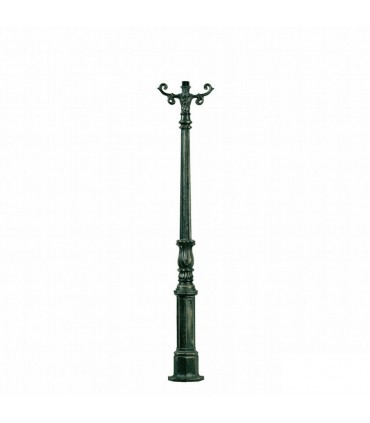 Poteau H5 en aluminium pour luminaire - 220cm