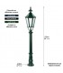 Lampadaire DE WAARD sur potelet 150cm 