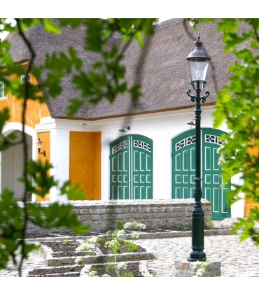 Lampadaire DUSSELDORF, 1 point lumineux, sur poteau 325cm