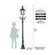 Lampadaire HANOVRE 1 point lumineux sur poteau 264cm