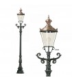 Lampadaire HAMBOURG, 1 point lumineux rond, sur poteau 260cm