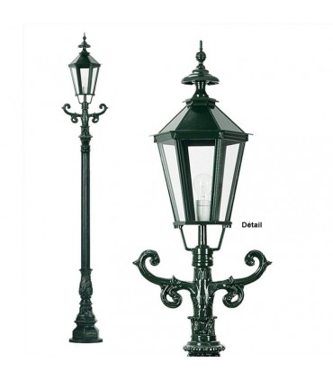Lampadaire SIEGBOURG 1 point lumineux sur poteau 241cm