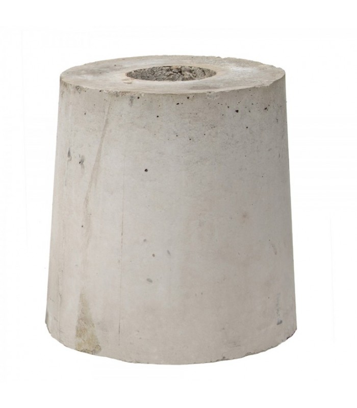 Socle en béton diametre 345mm pour fixation de luminaires.