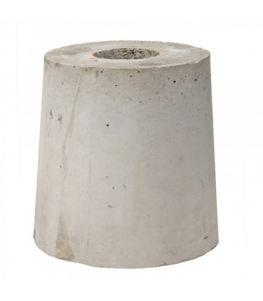 Socle en béton ø 34,5cm pour fixation de luminaires. 