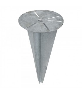 Clé d'ancrage coupe-vent ø 21cm pour fixation de luminaires. 