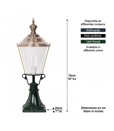 Lampadaire rond KS204 sur pied 78cm