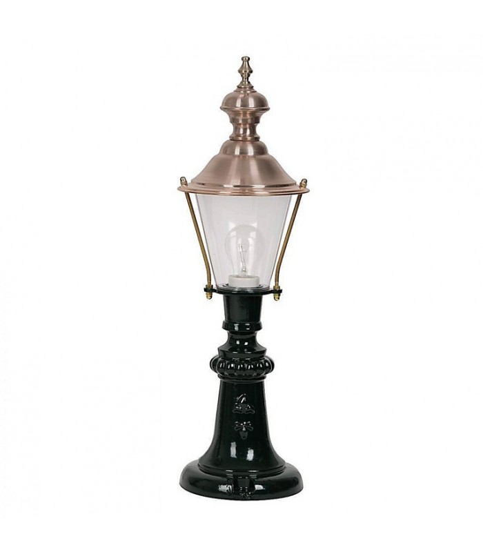 Lampadaire rond A209 chapeau cuivre sur pied 64cm