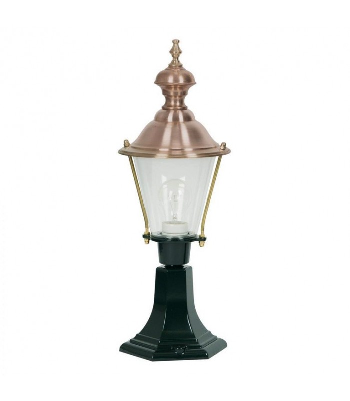 Lampadaire rond D207 sur pied chapeau cuivre 56cm