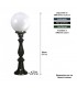 Luminaire globe R222 sur potelet 80cm