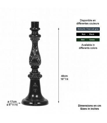 Pied TAB TOULON pour luminaire - 48cm