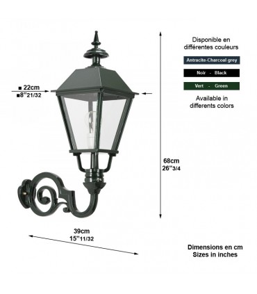 Luminaire SINGEL M en applique sur console - 68cm
