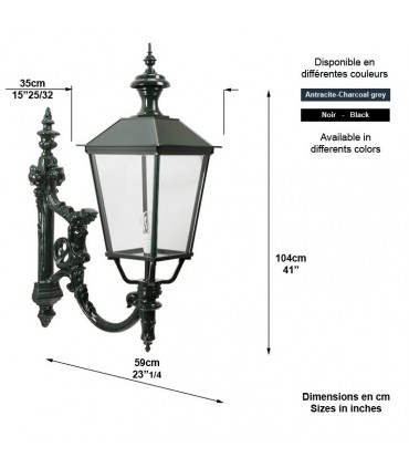 Luminaire CHARLES en applique sur console - 104cm