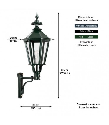 Luminaire KEIZER en applique sur console - 85cm