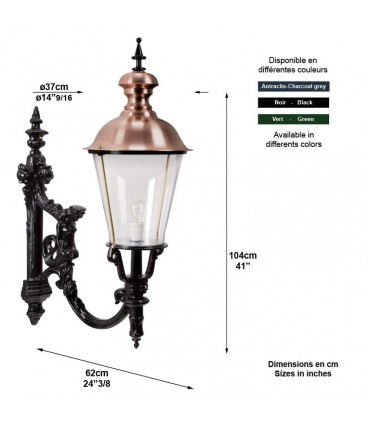 Luminaire ROYAL XL en applique sur console - 104cm