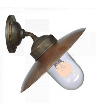 Luminaire incliné LANDES cuivre/bronze - H37cm