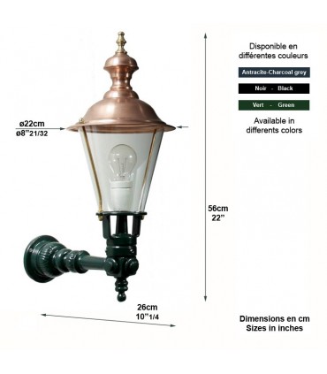 Luminaire SPAKENBOURG en applique sur console - 56cm