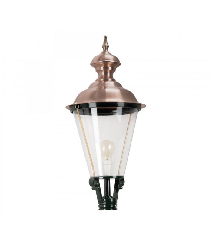 Lanterne ronde cuivre et aluminium K4A hauteur 61cm sans pied