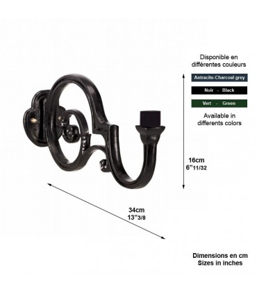 Console AMSTEL S pour luminaire - lgr 34cm