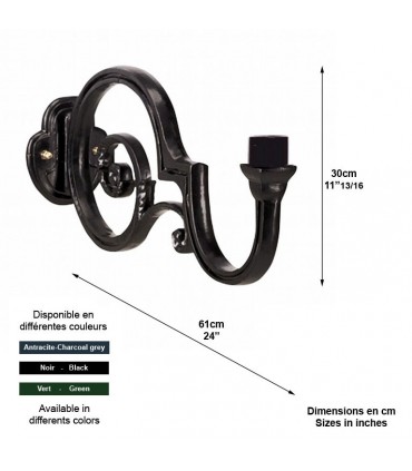 Console AMSTEL XL pour luminaire - Lgr 61cm
