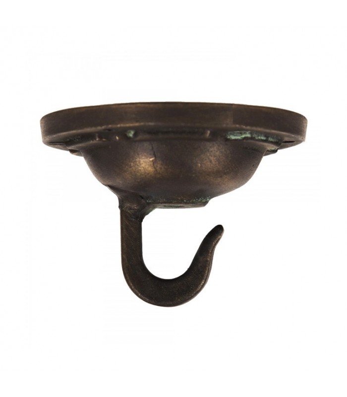 Plafonnier à crochet en bronze pour suspensions